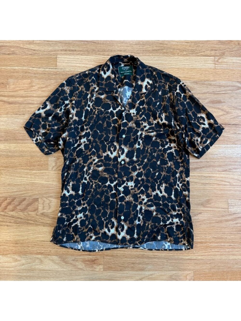 Gitman Bros. Vintage x Need Supply Co. Short Sleeve Camp Rayon Shirt in Leopard